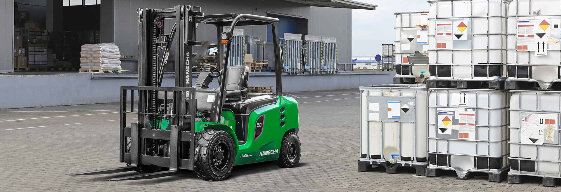 Náhledový obrázek Elektrické vysokozdvižné vozíky (Li-Ion) – 4,0–5,0 t