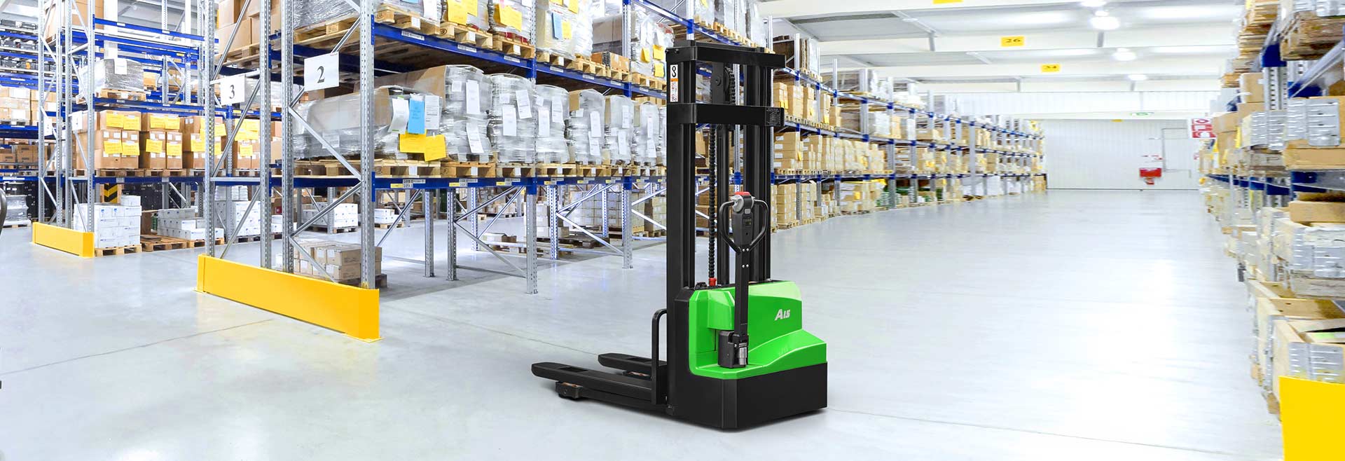 Náhledový obrázek Dvousloupový zakladač palet řady A – Mini Range II (Li-Ion)