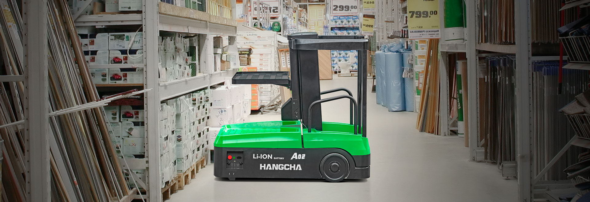 Náhledový obrázek Pomocný elektrický skladový vozík (Li-Ion)